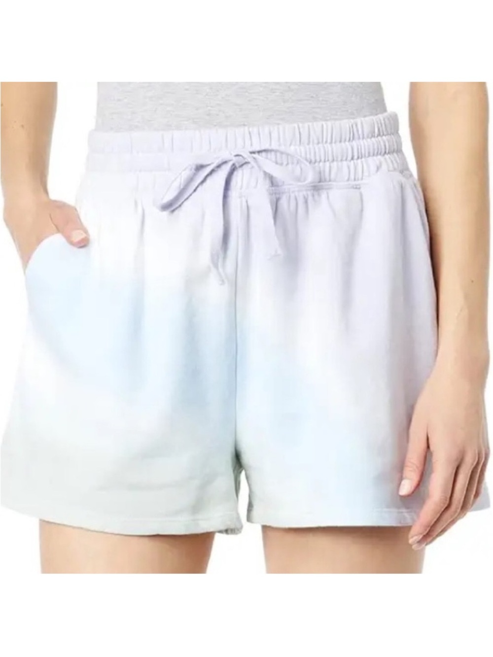 Splendid Small Shorts Tie-Dye Eco Fleece Shorts pockets elastic waist NWT